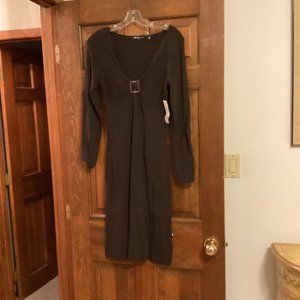 Womans NWT Bijou Jeans Brown Size Small Dress